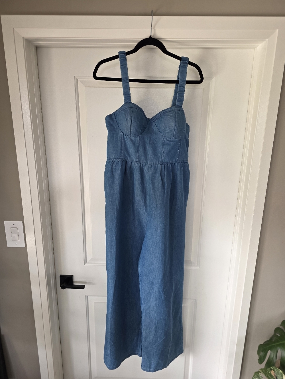 Stylish Women's Blue Denim Jumpsuit